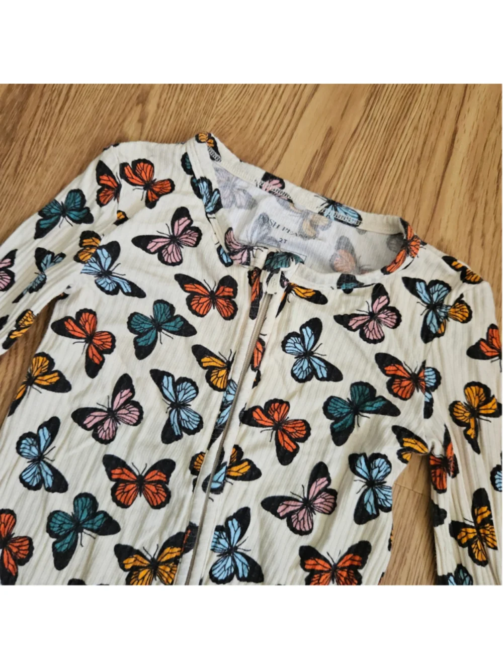 Posh Peanut Larisa Convertible One Piece Butterflies 2T Bamboo